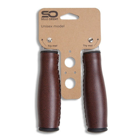 Selle Orient Cykel håndterer 135 mm brunt kunstigt læder