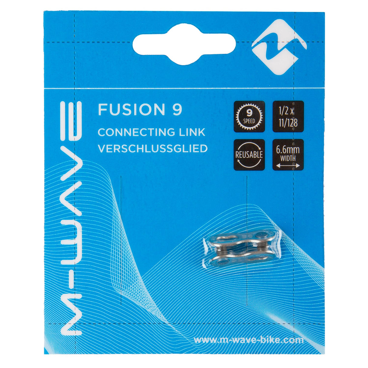 M-Wave Chain Switch Fusion 1 2 X 11 128 Steel 9s sølv
