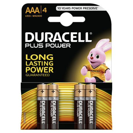 Duracell plus power aaa batteri 4 stk