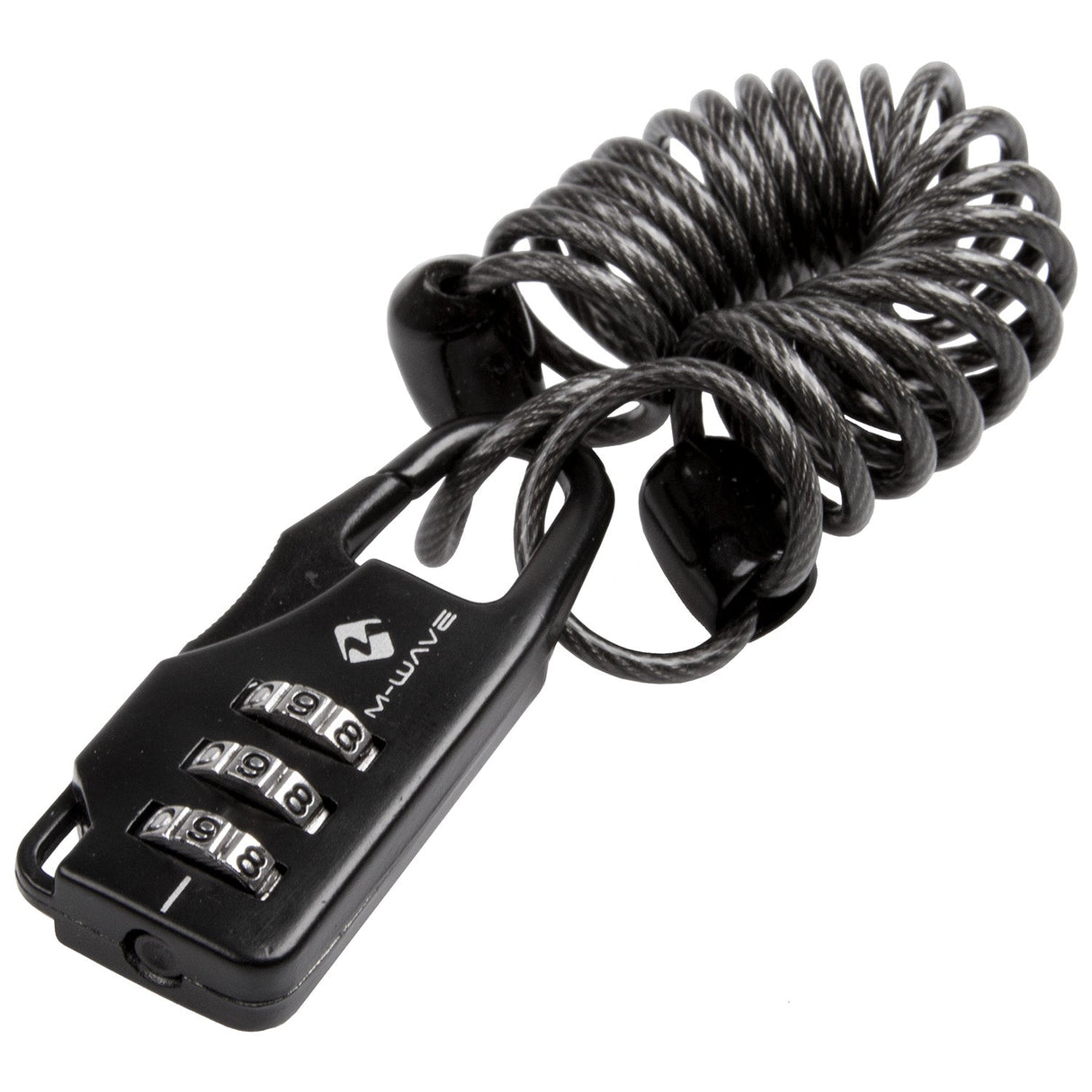 Messing bolt m-wave kodelås med 3 mm kabel. x 1200 mm. røg