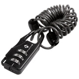 Messing bolt m-wave kodelås med 3 mm kabel. x 1200 mm. røg