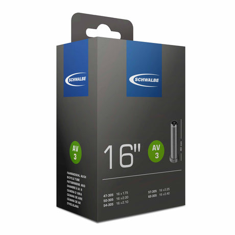 Schwalbe Inner Tube AV3 16 tommer 47 62-305 16x1,75-2,40 AV 40 mm