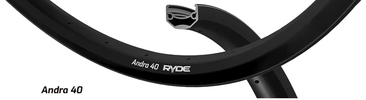 Ryde b.v. fælg 26' - 14 andra40 26'-559 cnc sort 36 gts.