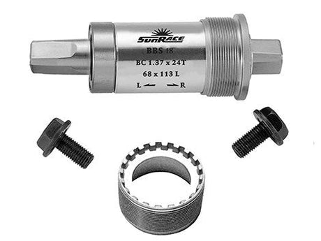 Sunrace bundbeslag 68 131 mm aluminium BBS18-131