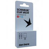 Schwalbe clik ventil - sv-scv konverteringssæt - ventil med pumpehovedadapter