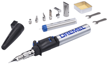 Dremel kompakt værktøjssystem 2000jd (model 2000-7, versatip + loddespids + pyrografispids + skæreblad) - f0132000jd