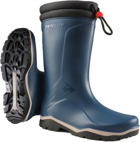 Dunlop k454061 blizzard gevoerde winterlaars pvc blauw - maat 36 - 15.032.075.36