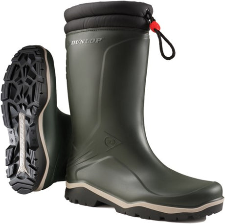 Dunlop k486061 blizzard gevoerde winterlaars pvc groen - maat 39 - 15.032.073.39