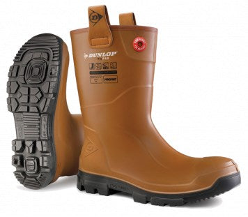Dunlop lj2hr42 purofort rigpro s5 | bruin | maat 44 - 8713197053279