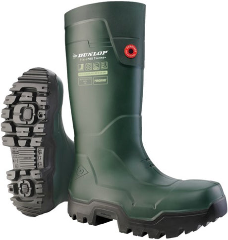 Dunlop lp8kl01 laars fieldpro thermo+ s5 | groen | maat 44 - 8713197054016