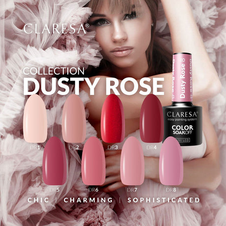 Claresa UV LED Gel Polish 5ml Dusty Rose 1