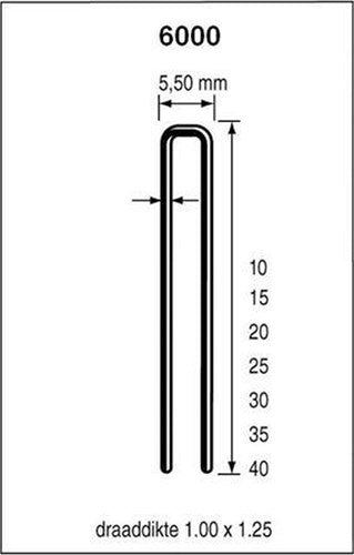 Dutack niet serie 6000 cnk 10mm doos 5 duizend - 5028042