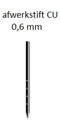 Dutack stift 0,60 cu 22 mm doos 10 duizend - 5116007