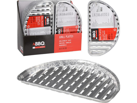 BBQ grill skål halvcirkelformet 32x19cm sæt med 4 stk