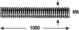 Connex gevindstang m6 1m rustfrit stål - dy250693