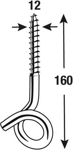 Connex svingkrog 12x160 2 stk foran - dy270542