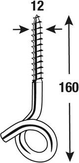 Connex svingkrog 12x160 2 stk foran - dy270542