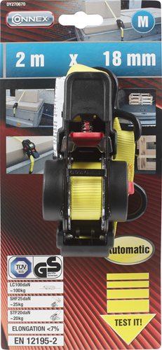 Connex spanband auto 18mmx2m pes 100kg - dy270670