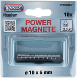Connex magnet neodym round 10x5 10st 3.5kg - dy7100002