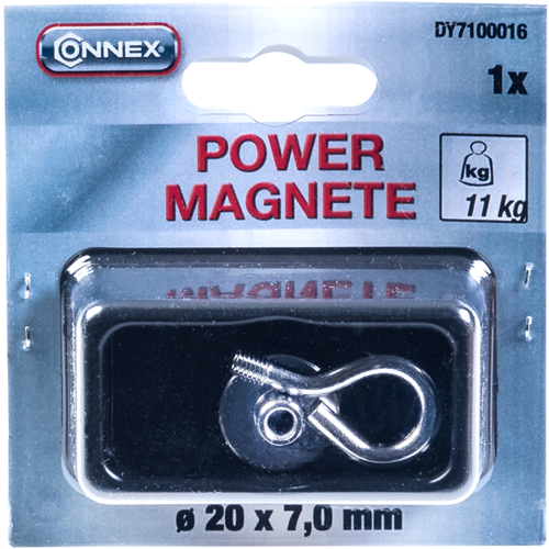 Connex neodymmagnet øje d20 11kg - dy7100016