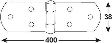 Connex kistscharnier 400x38 bvz - dyb2006601