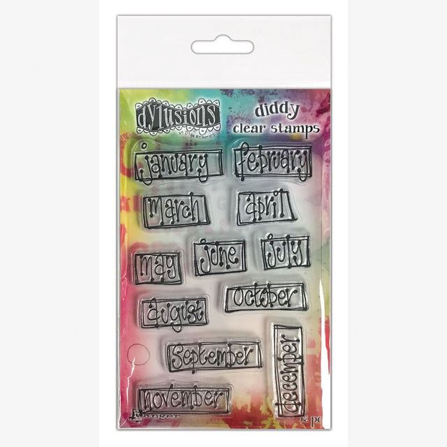 Ranger ink ranger • dylusions diddy klare frimærker indpakket månedligt