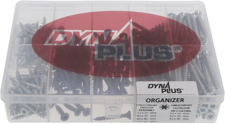 Dynaplus 7-vaks organizer verzinkt ar tx | gevuld met 325 schroeven - 0289.01.10310