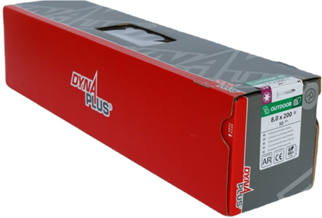 Dynaplus houtbouwschroef ar-bronze tellerkop deeldraad +snijpunt torx tx40 8.0x200 80 | 50 stuks - 0286.08.63401