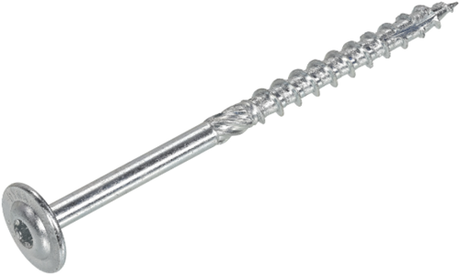 Dynaplus houtbouwschroef verzinkt tellerkop deeldraad +snijpunt torx tx30 6.0x80 42 | 50 stuks - 0286.01.50401