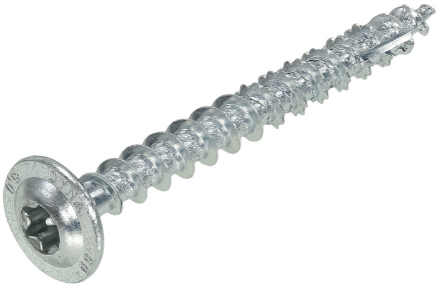 Dynaplus houtbouwschroef verzinkt tellerkop voldraad +snijpunt torx tx20 4.0x50 | 200 stuks - 0286.01.25901