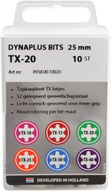 Dynaplus skruebit 25 mm tx-15 rød 10x