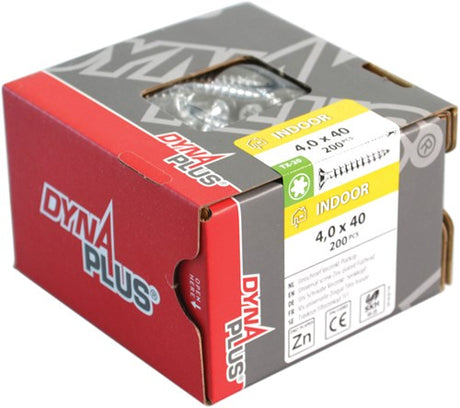 Dynaplus unischroef spaanplaatschroef vz (verzinkt) pk (platkop) torx tx15 3.5x30 | 1000 stuks - 0281.01.17203