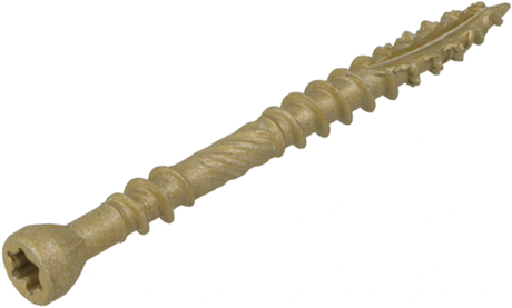 Dynaplus vlonderschroef xtreme ar-bronze platkop-60° deeldraad +snijpunt torx tx25 5.0x40 20 | 200 stuks - 0283.08.41601