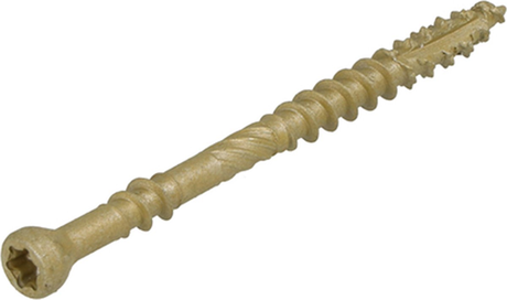Dynaplus vlonderschroef xtreme ar-bronze platkop-60° deeldraad +snijpunt torx tx25 5.0x80 42 | 200 stuks - 0283.08.42401