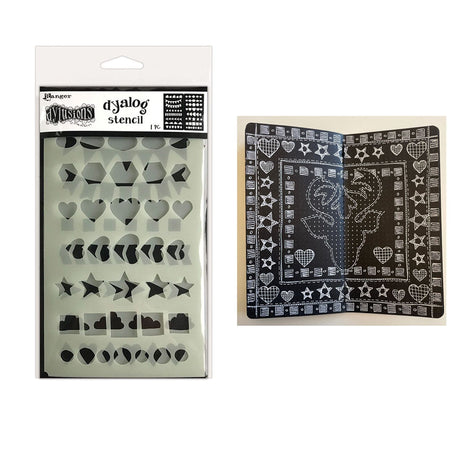 Ranger ink ranger • dylusions dyalog stencil kanter det igen