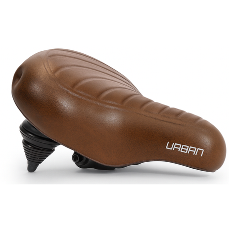 Edge cykelsadel urban xl wave - brun