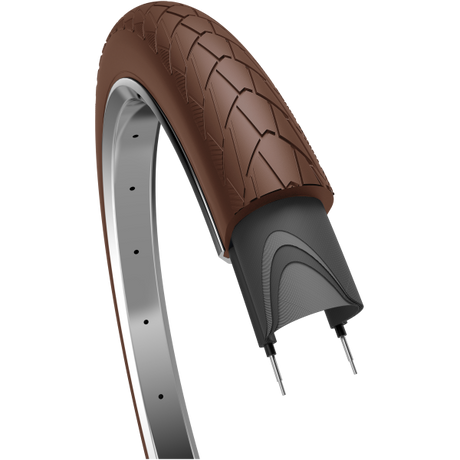 Edge Tire Mambo 28 x 2,00 50-622 mm - Mørkebrun med refleksion