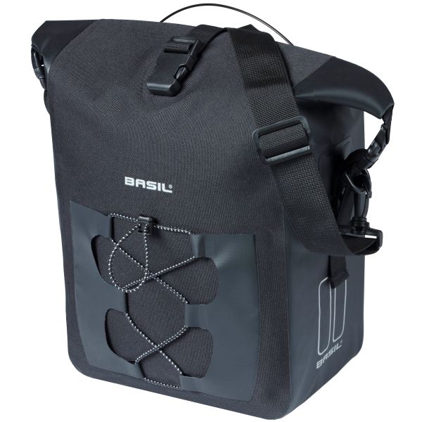 Basil taske navigator m single | sigteknopper | sort 14l