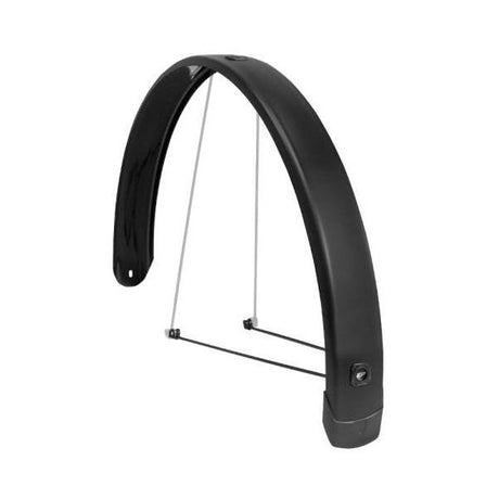 Eurofender stænkskærm bagtil tempo firkantet 28 tommer 65m - sort