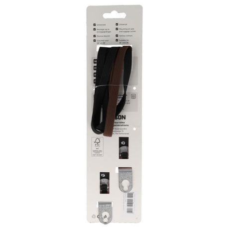 Simson triobinder 60cm - zwart bruin