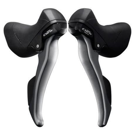 Shimano juster-bremsegreb sæt 3 x 8 gear claris st-r2000 - grå sort