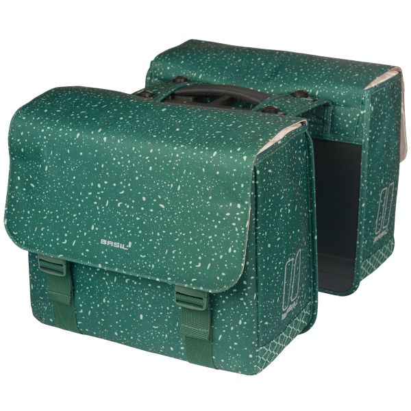 Basil dobbelt cykeltaske flair mik 35 liter 15 x 35 x 31 cm (2x) - grøn