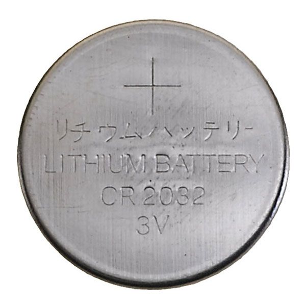 Vippeknap af messing batteri type cr2032 pakke med 5 stk