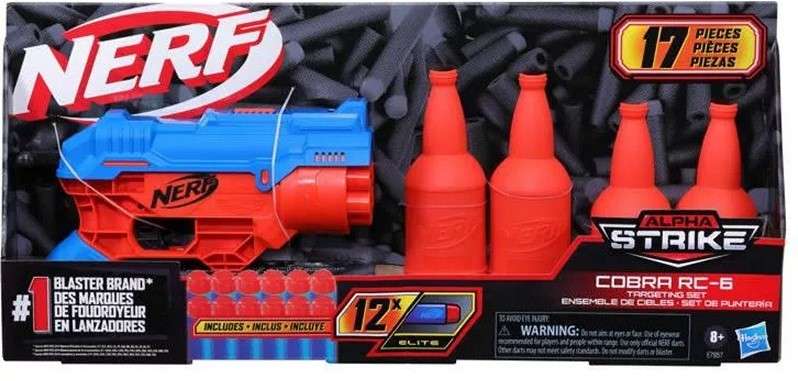 Hasbro Nerf Alpha Strike Cobra RC6 inklusive 12 dartpile