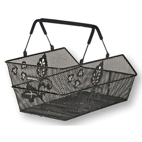 Basil Cento Flower Multi - Bicycle Basket - På bagsiden - Sort