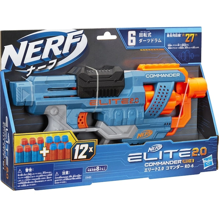 Hasbro Nerf Elite 2.0 Commander RD-6 med 12 pile