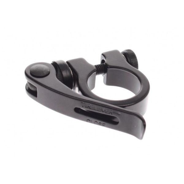 Ergotec sadelpindsklemme scq-050 ø34,9 mm med quick release - sort