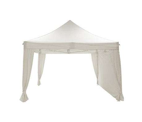 Haveaftryk pavillon let 3x4,5m hvid polyester