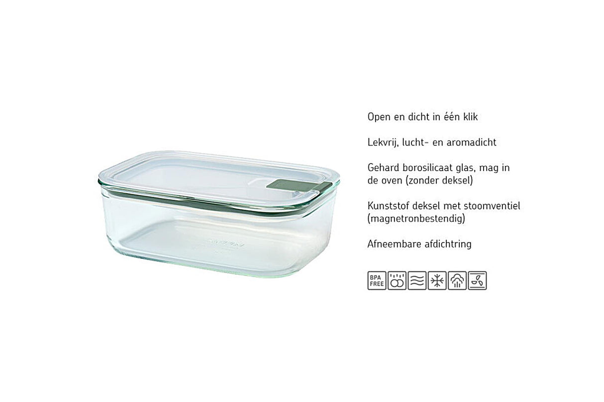 Mepal madopbevaringsboks easyclip glas 450ml