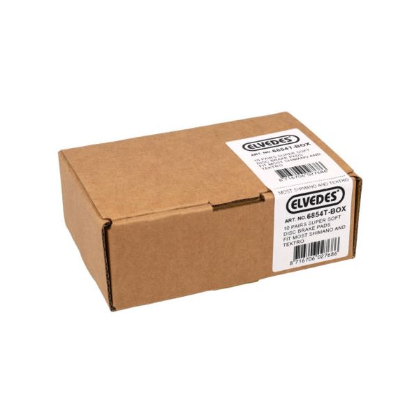 Elvedes skivebremseklodssæt - shimano - organisk forbindelse (harpiks) - 10 par